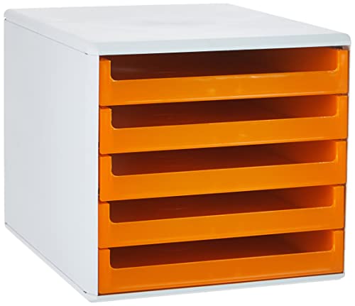 keine Marke 30050913 Schubladenbox orange-transpare von Divers