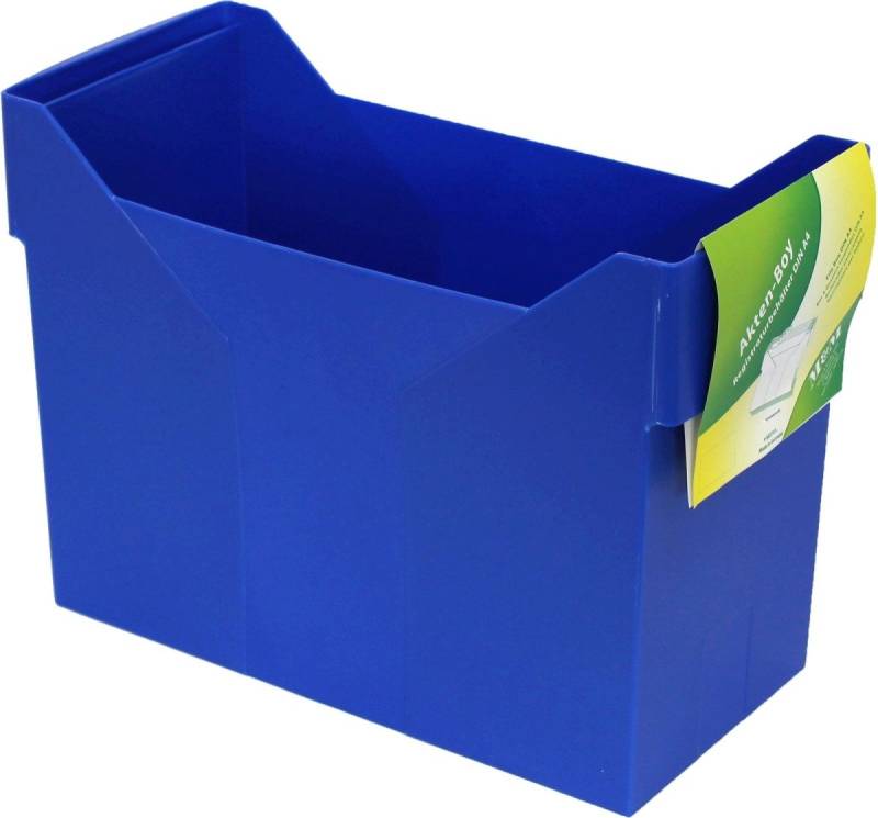 Metzger & Mendle Aufbewahrungsbox Akten-Boy A4 basic-blau leer von Metzger & Mendle