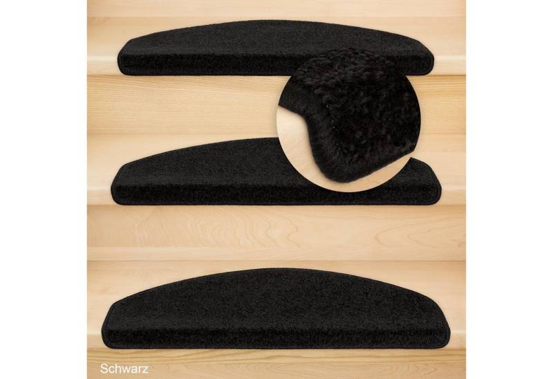 Metzker® Stufenmatte Stufenmatte Fuerth Halbrund Schwarz 1 Stück, halbrund, Höhe: 9 mm von Metzker®