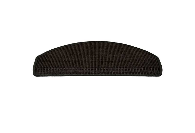 Metzker® Stufenmatte Stufenmatten Sisal New Halbrund Anthrazit 1 Stück, Höhe: 6 mm, Naturprodukt von Metzker®