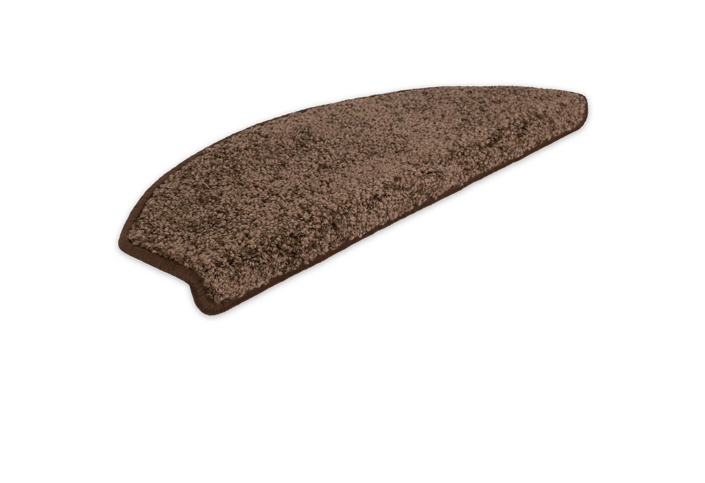 Metzker® Stufenmatte Stufenmatten Marseille Halbrund Kaffeebraun 15 Stück, halbrund, Höhe: 13 mm, 15 Stück im Set - Braun von Metzker®