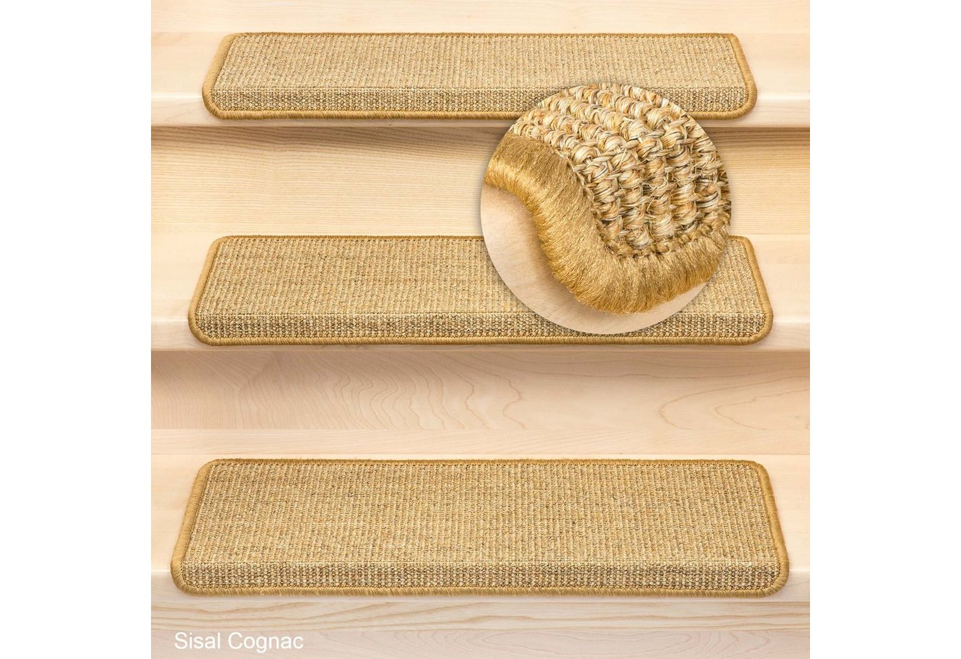 Stufenmatte Stufenmatten Sisal Rechteckig Einzeln und SparSet's, Metzker®, rechteckig, Höhe: 6 mm von Metzker®