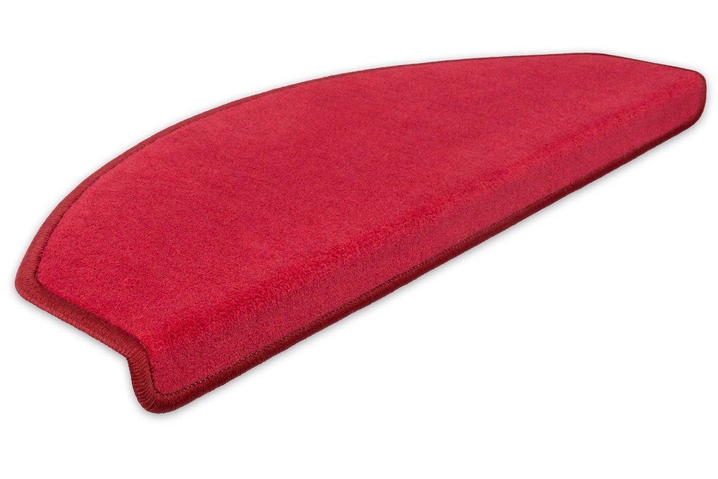 Stufenmatte Stufenmatten Vorwerk Uni Halbrund Sparset Rot 15 Stück, Metzker®, halbrund, Höhe: 7 mm, 15 Stück im Set - Rot von Metzker®