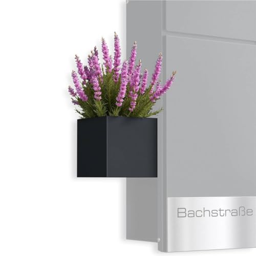 Metzler Blumenkasten/Pflanzkasten für Briefkästen Cubic I | RAL 7016 Anthrazitgrau | wetterfest & pflegeleicht | ohne Bohren montierbar | aus Stahl | 8 × 8 × 8 cm Metzler Blumenkasten/Pflanzkasten für Briefkästen Cubic I | RAL 7016 Anthrazitgrau | wetterfest & pflegeleicht | ohne Bohren montierbar | aus Stahl | 8 × 8 × 8 cm von Metzler
