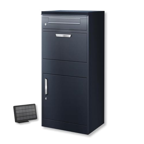 Metzler Briefkasten und Paketbox mit LED Beleuchtung rostfrei & massiv, paketbox draussen groß XXL, Standbriefkasten beleuchtet solar, Postkasten, Paketkasten in RAL7016 Anthrazitgrau, Bispo Metzler Briefkasten und Paketbox mit LED Beleuchtung rostfrei & massiv, paketbox draussen groß XXL, Standbriefkasten beleuchtet solar, Postkasten, Paketkasten in RAL7016 Anthrazitgrau, Bispo von Metzler