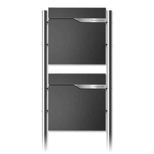 Metzler Doppel Standbriefkasten in Eisenglimmer, Pulverbeschichtet & mit Zeitungsfach - Inkl. Edelstahl Standfuß & Namensschild - Personalisierbar mit Gravur - Doppelstandbriefkasten Freistehend Metzler Doppel Standbriefkasten in Eisenglimmer, Pulverbeschichtet & mit Zeitungsfach - Inkl. Edelstahl Standfuß & Namensschild - Personalisierbar mit Gravur - Doppelstandbriefkasten Freistehend von Metzler