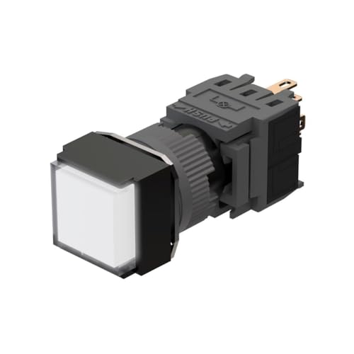 Metzler - Drucktaster 16mm - LED Beleuchtung Weiß Quadratisch - IP65 IK10- Kunststoff - Flach - Lötkontakte Metzler - Drucktaster 16mm - LED Beleuchtung Weiß Quadratisch - IP65 IK10- Kunststoff - Flach - Lötkontakte von Metzler