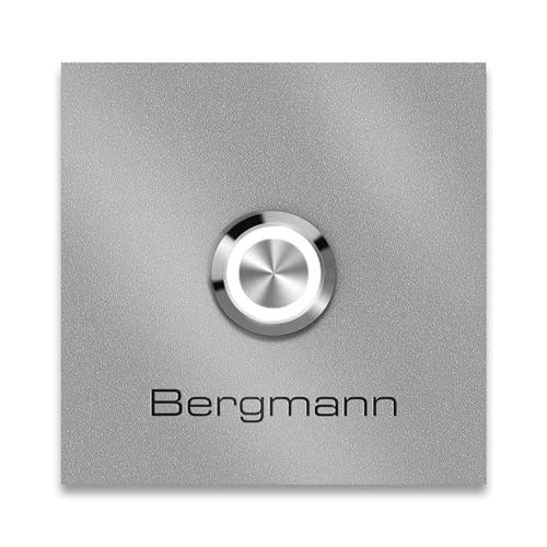 Metzler Türklingel Bergmann in Grau - Haustürklingel Pulverbeschichtet in in RAL9007 Feinstruktur - Made in Germany - Klingel Haustür aus Edelstahl V2A - LED Drucktaster wählbar - Größe: 10 x 10 cm Metzler Türklingel Bergmann in Grau - Haustürklingel Pulverbeschichtet in in RAL9007 Feinstruktur - Made in Germany - Klingel Haustür aus Edelstahl V2A - LED Drucktaster wählbar - Größe: 10 x 10 cm von Metzler