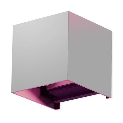 Metzler Smart Wandleuchte LED RGB+Warmweiß Lampe in Graualuminium RAL 9007 - Up and Down Cube Leuchte Aussen/Innen dimmbar - Aussenleuchte Steuerbar per App mit über 100 Farboptionen - 10 x 10 x 10 cm Metzler Smart Wandleuchte LED RGB+Warmweiß Lampe in Graualuminium RAL 9007 - Up and Down Cube Leuchte Aussen/Innen dimmbar - Aussenleuchte Steuerbar per App mit über 100 Farboptionen - 10 x 10 x 10 cm von Metzler