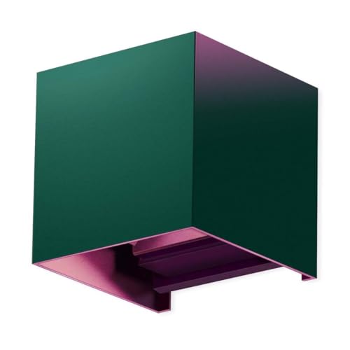 Metzler Smart Wandleuchte LED RGB+Warmweiß Lampe in Moosgrün RAL 6005 - Up and Down Cube Leuchte Aussen/Innen dimmbar - Aussenleuchte Steuerbar per App mit über 100 Farboptionen - 10 x 10 x 10 cm Metzler Smart Wandleuchte LED RGB+Warmweiß Lampe in Moosgrün RAL 6005 - Up and Down Cube Leuchte Aussen/Innen dimmbar - Aussenleuchte Steuerbar per App mit über 100 Farboptionen - 10 x 10 x 10 cm von Metzler