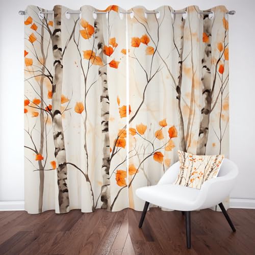 Meugesoi Blickdichte Vorhang mit Ösen, Verdunkelungsvorhang Ösenvorhang Wohnzimmer Thermogardine Hitzeschutz Sonnenschutz 2er Set H245 x B140 cm von Meugesoi