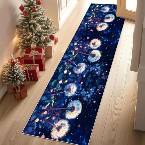 Meugesoi Fantasy Löwenzahn Teppich Läufer 60x150 cm Pflanzen Blumen Glühwürmchen Teppiche rutschfest Waschbar Bettumrandung Schlafzimmer, Teppichläufer für Küche, Flur, Eingangsbereich Meugesoi Fantasy Löwenzahn Teppich Läufer 60x150 cm Pflanzen Blumen Glühwürmchen Teppiche rutschfest Waschbar Bettumrandung Schlafzimmer, Teppichläufer für Küche, Flur, Eingangsbereich von Meugesoi