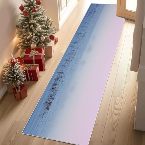 Meugesoi Natur Landschaft Teppich Läufer 60x150 cm Modern Minimalistisch Stil Teppiche rutschfest Waschbar Bettumrandung Schlafzimmer, Teppichläufer für Küche, Flur, Eingangsbereich Meugesoi Natur Landschaft Teppich Läufer 60x150 cm Modern Minimalistisch Stil Teppiche rutschfest Waschbar Bettumrandung Schlafzimmer, Teppichläufer für Küche, Flur, Eingangsbereich von Meugesoi