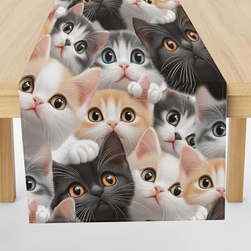 Meugesoi Niedlich Katze Tischläufer Abwaschbar Kawaii Kätzchen Tischdecke Esstisch Deko Runner 40x300 cm Für Küche Table Couchtisch Geburtstag Party Hochzeit Tischdeko Meugesoi Niedlich Katze Tischläufer Abwaschbar Kawaii Kätzchen Tischdecke Esstisch Deko Runner 40x300 cm Für Küche Table Couchtisch Geburtstag Party Hochzeit Tischdeko von Meugesoi