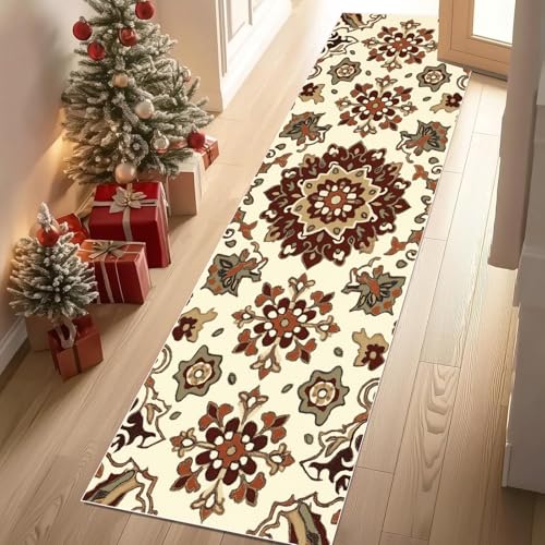 Meugesoi Orientalisch Ethnischer Teppich Läufer rutschfest Waschbar 80x300 cm, Bohemian Blumenmuster Flurteppich Küchenteppich Teppichläufer für Bettvorleger Wohnraum Flur Waschküche Meugesoi Orientalisch Ethnischer Teppich Läufer rutschfest Waschbar 80x300 cm, Bohemian Blumenmuster Flurteppich Küchenteppich Teppichläufer für Bettvorleger Wohnraum Flur Waschküche von Meugesoi