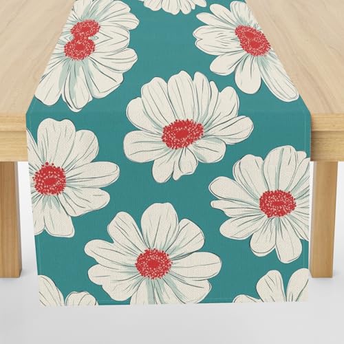 Meugesoi Pastoral Gänseblümchen Tischläufer Abwaschbar Tischtuch 40x180 cm Natur Pflanzen Blumen Tischdecke Leinen Runner für Küche Table Couchtisch Drinnen Urlaub Party Geburtstag Hochzeit Dekor Meugesoi Pastoral Gänseblümchen Tischläufer Abwaschbar Tischtuch 40x180 cm Natur Pflanzen Blumen Tischdecke Leinen Runner für Küche Table Couchtisch Drinnen Urlaub Party Geburtstag Hochzeit Dekor von Meugesoi