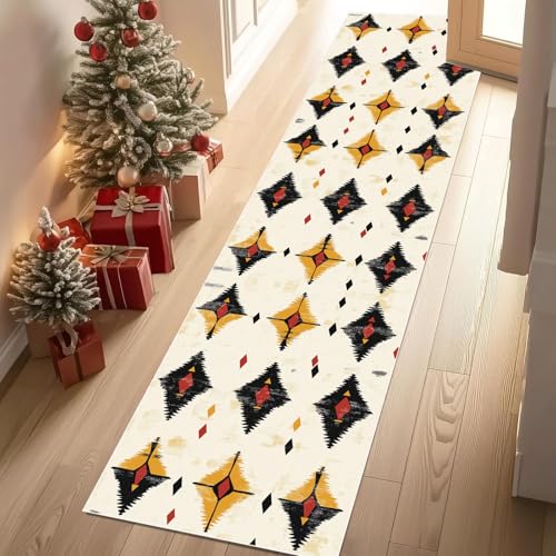 Meugesoi Vintage Ethnischer Teppich Läufer rutschfest Waschbar 80x300 cm, Azteken Geometrie Flurteppich Küchenteppich Teppichläufer für Bettvorleger Wohnraum Flur Waschküche Meugesoi Vintage Ethnischer Teppich Läufer rutschfest Waschbar 80x300 cm, Azteken Geometrie Flurteppich Küchenteppich Teppichläufer für Bettvorleger Wohnraum Flur Waschküche von Meugesoi
