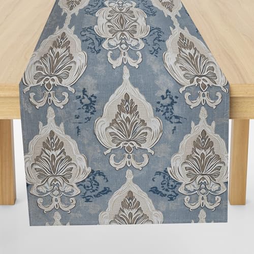 Meugesoi Vintage Klassische Druck Tischläufer Abwaschbar Damask Blumenmuster Tischdecke Esstisch Deko Runner 40x300 cm Für Küche Table Couchtisch Geburtstag Party Hochzeit Tischdeko Meugesoi Vintage Klassische Druck Tischläufer Abwaschbar Damask Blumenmuster Tischdecke Esstisch Deko Runner 40x300 cm Für Küche Table Couchtisch Geburtstag Party Hochzeit Tischdeko von Meugesoi