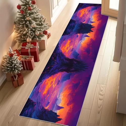 Meugesoi Vulkan Magma Teppich Läufer 60x150 cm Gebirge Lava Teppiche rutschfest Waschbar Bettumrandung Schlafzimmer, Teppichläufer für Küche, Flur, Eingangsbereich Meugesoi Vulkan Magma Teppich Läufer 60x150 cm Gebirge Lava Teppiche rutschfest Waschbar Bettumrandung Schlafzimmer, Teppichläufer für Küche, Flur, Eingangsbereich von Meugesoi