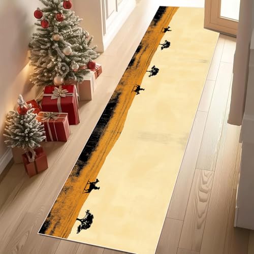 Meugesoi Wüste Herbst Landschaft Teppich Läufer rutschfest Waschbar 80x300 cm, Pferd Baum Flurteppich Küchenteppich Teppichläufer für Bettvorleger Wohnraum Flur Waschküche Meugesoi Wüste Herbst Landschaft Teppich Läufer rutschfest Waschbar 80x300 cm, Pferd Baum Flurteppich Küchenteppich Teppichläufer für Bettvorleger Wohnraum Flur Waschküche von Meugesoi
