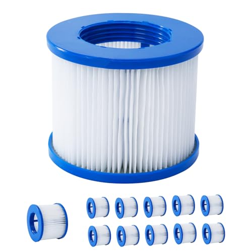 Meulbaty Whirlpool-Filterkartusche, kompatibel mit allen aufblasbaren Whirlpools, 12 Stück von Meulbaty