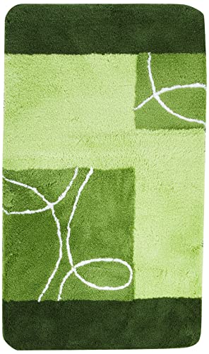 Kleine Wolke Badteppich Curly grün 70 x 120 cm von Kleine Wolke