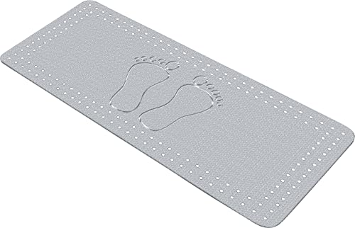 Meusch Badewanneneinlage Fuß, Polyvinylchlorid (PVC), Grau, 36 x 72 x 1 cm von Meusch