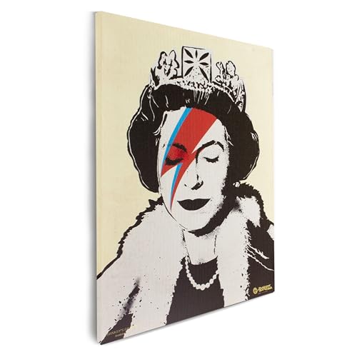 Mevsim Store Banksy Graffiti Offiziell lizenziertes Wandbild - Leinwand bilder Lizzie Stardust - Tolle abstrakte Banksy Wandbilder für Wohnzimmer, Schlafzimmer, Flur und Büro. (Groß 64x90 cm) von Mevsim Store