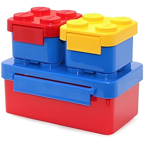 Mevsim Store Kinder Brotdose 2er Stück- Vielseitige Lunchbox mit Bento Box - Lunchbox aus Kunststoff mit Clip - Vesperdose für Kindergarten - mit 3 Fächern - Kids Mevsim Store Kinder Brotdose 2er Stück- Vielseitige Lunchbox mit Bento Box - Lunchbox aus Kunststoff mit Clip - Vesperdose für Kindergarten - mit 3 Fächern - Kids von Mevsim Store