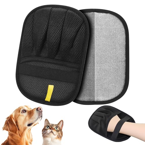 MewZoo Tierhaarentferner Handschuh, Doppelseitige Fell Magnet Handschuh, Wiederverwendbare Handschuh für Hunde und Katzen, vielseitiger Tierpflegehandschuh zum Waschen, für Kleidung Sofas (2 Stück) MewZoo Tierhaarentferner Handschuh, Doppelseitige Fell Magnet Handschuh, Wiederverwendbare Handschuh für Hunde und Katzen, vielseitiger Tierpflegehandschuh zum Waschen, für Kleidung Sofas (2 Stück) von MewZoo