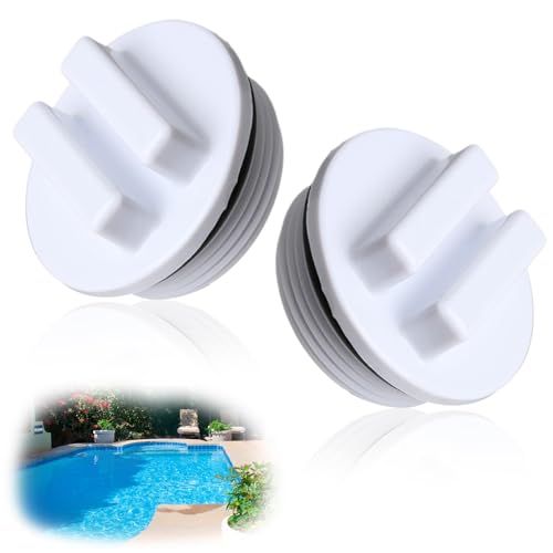 Mewflew Pool-Winterstopfen-Kappen-Set Universelle Passform für Skimmer und Rücklaufdüsen, langlebige Winterkappen zum Verschließen von Pools für die Wintermonate 2PCS von Mewflew