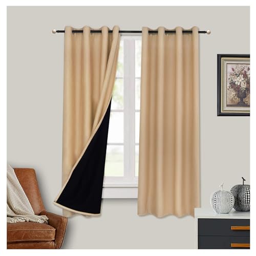Mewkew 100 % Verdunkelung Wärmedämmung Ösen Vorhänge für Schlafzimmer Wohnzimmer Tür beige Integrität Vorhänge halten die Wärme Winter und kühlen Sommer für Heimtextilien, 1 Panel, 168 cm breit × 228 Mewkew 100 % Verdunkelung Wärmedämmung Ösen Vorhänge für Schlafzimmer Wohnzimmer Tür beige Integrität Vorhänge halten die Wärme Winter und kühlen Sommer für Heimtextilien, 1 Panel, 168 cm breit × 228 von Mewkew