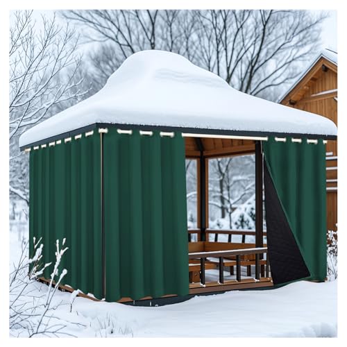 Mewkew 2-teilige Outdoor-Vorhänge, wasserdicht, B 243 × H 274 cm, winddicht, Gartenpavillon, Terrassen-Vorhänge mit Ösen, geprägtes Muster, wärmeisoliert, Verdunkelung, Privatsphäre, Outdoor-Vorhänge Mewkew 2-teilige Outdoor-Vorhänge, wasserdicht, B 243 × H 274 cm, winddicht, Gartenpavillon, Terrassen-Vorhänge mit Ösen, geprägtes Muster, wärmeisoliert, Verdunkelung, Privatsphäre, Outdoor-Vorhänge von Mewkew