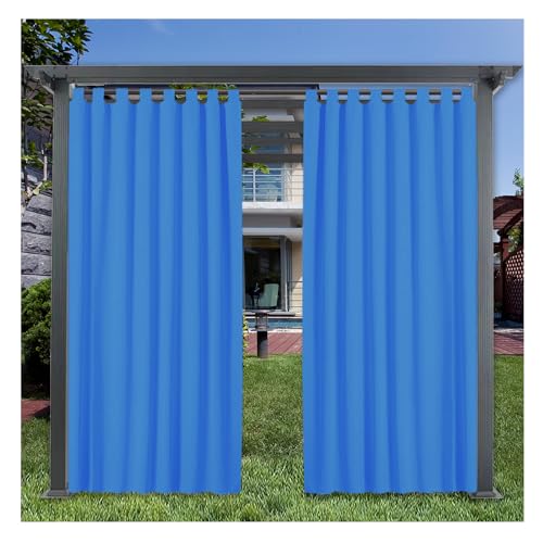 Mewkew Outdoor-Vorhänge für Garten, Terrasse, 203 x 326 cm, wasserdicht, verdunkelnd, wärmeisoliert, Sichtschutzvorhang für Außenbereich, Balkon, Pavillon, Pergola, Innenbereich, Wohnzimmer, Pool Mewkew Outdoor-Vorhänge für Garten, Terrasse, 203 x 326 cm, wasserdicht, verdunkelnd, wärmeisoliert, Sichtschutzvorhang für Außenbereich, Balkon, Pavillon, Pergola, Innenbereich, Wohnzimmer, Pool von Mewkew