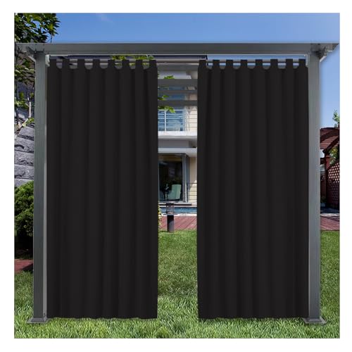 Mewkew Outdoor-Vorhänge mit Verschlüssen, B152,4 x 213,3 cm, wasserdicht, verdunkelnd, wärmeisoliert, Vorhänge für Pavillon, Garten, Terrasse, Pergola, Veranda, Pool, Innenbereich, Wohnzimmer Mewkew Outdoor-Vorhänge mit Verschlüssen, B152,4 x 213,3 cm, wasserdicht, verdunkelnd, wärmeisoliert, Vorhänge für Pavillon, Garten, Terrasse, Pergola, Veranda, Pool, Innenbereich, Wohnzimmer von Mewkew