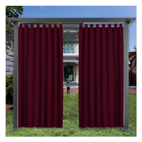 Outdoor Vorhänge für Garten Patio W96×H96 Zoll Wasserdicht Blackout Thermal Insulated Privacy Curtain for Outside Balcony Gazebo Pergola Indoor Living Room Pool Outdoor Vorhänge für Garten Patio W96×H96 Zoll Wasserdicht Blackout Thermal Insulated Privacy Curtain for Outside Balcony Gazebo Pergola Indoor Living Room Pool von Mewkew