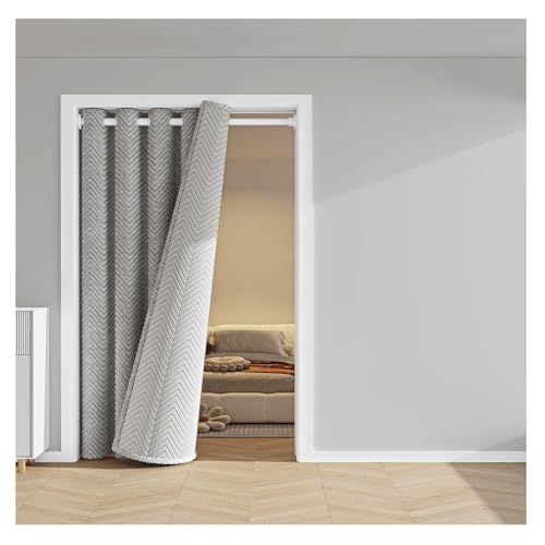 Thermoisolierter Türvorhang, Schallschutzvorhänge mit Ösen, Haushaltsvorhang für die Vordertür, Fensterisolierfolie für den Winter, Dicke Vorhänge für Klimaanlagen-Heizungsräume/Küchen, Thermoisolierter Türvorhang, Schallschutzvorhänge mit Ösen, Haushaltsvorhang für die Vordertür, Fensterisolierfolie für den Winter, Dicke Vorhänge für Klimaanlagen-Heizungsräume/Küchen, von Mewkew