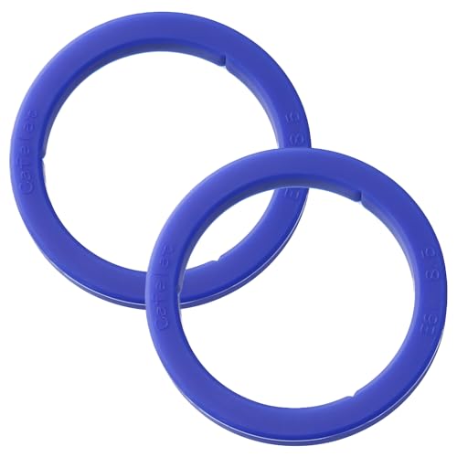 2 Stück Verbesserte E61 Siebträger, Dichtungen aus lebensmittelechtem Silikon für Espressomaschine, Ersatzdichtung für E61 Brühgruppe, BPA-frei, Langlebig, Dicht, Blau von Mewtush