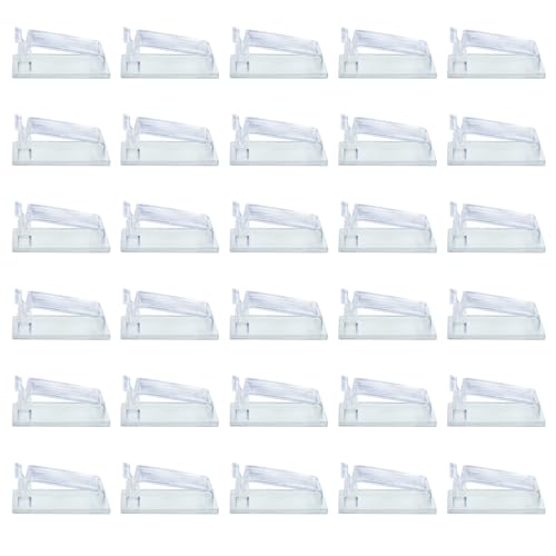 30 Stück Stark Selbstklebend kabelmanagement, Transparent mit Starker Klebung, Große Kabel Organizer für Kabelmanagement am Schreibtisch, Wand und Boden, Kabel Organizer für Büro, Zuhause, Outdoor 30 Stück Stark Selbstklebend kabelmanagement, Transparent mit Starker Klebung, Große Kabel Organizer für Kabelmanagement am Schreibtisch, Wand und Boden, Kabel Organizer für Büro, Zuhause, Outdoor von Mewtush