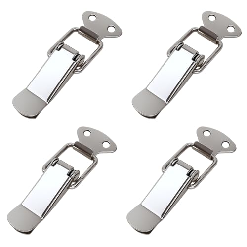 4 PCS Spannverschluss Edelstahl, Schnappverschluss Kistenverschluss Schnellverschluss für Türen Fenster Schränke Kastendeckel, Tischplattenverbinder & Tischverbinder Set 4 PCS Spannverschluss Edelstahl, Schnappverschluss Kistenverschluss Schnellverschluss für Türen Fenster Schränke Kastendeckel, Tischplattenverbinder & Tischverbinder Set von Mewtush