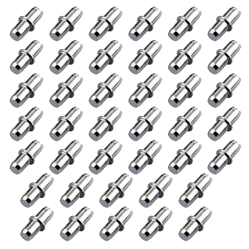 40PCS Bodenträger 5mm, Mit Ring Für Bohrung, Regalbretthalter, Regalbodenträger, Regalstützen Für Bohrungen, Bretthalter Für Möbel, Schränke, Bücherregale Und Vitrinen, Stabil Und Langlebig 40PCS Bodenträger 5mm, Mit Ring Für Bohrung, Regalbretthalter, Regalbodenträger, Regalstützen Für Bohrungen, Bretthalter Für Möbel, Schränke, Bücherregale Und Vitrinen, Stabil Und Langlebig von Mewtush