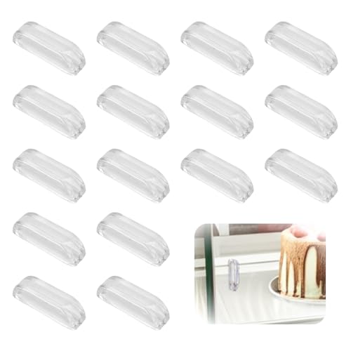 Mewtush 16 PCS Mini-Acryl-Ziehknäufe, Schrankgriff, Quadratische, Transparente, Selbstklebende Knäufe für Spiegel, Schränke, Boxen und Geschenkkoffer, Kristallklar und Glänzend Mewtush 16 PCS Mini-Acryl-Ziehknäufe, Schrankgriff, Quadratische, Transparente, Selbstklebende Knäufe für Spiegel, Schränke, Boxen und Geschenkkoffer, Kristallklar und Glänzend von Mewtush