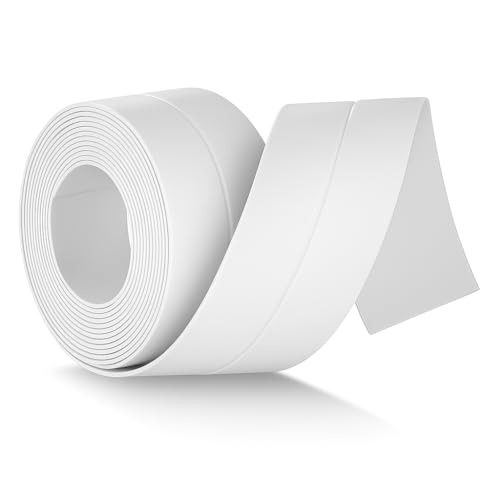 3.2mx38mm Dichtungsband Selbstklebend Wasserdicht Transparent,Abdichtband Selbstklebend Wasserfest Fugendichtungsband Anti-Schimmel Mit Klebehilfe Für Küche,Zierleisten & Arbeitsplatte Küche von Mewtush