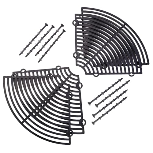 Mewtush Blumentopf Abdeckung 30 cm Durchmesser, Blumentopfgitter mit Pflanzenschutzgitter und Tiefen Pfählen, Schneidbare Blumentopf Gitter in Schwarz für effektiven Schutz vor Graben von Katzen von Mewtush