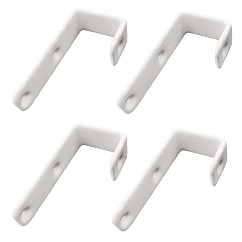 4 Stück PVC-beschichtete Bett-Leiter-Haken, Eisen-Etagenbett-Leiter-Haken, Klammern, robuste Hakenhalterungen für Bett-Dekorationswerkzeug von Mewuthede