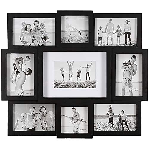 Studio Home Collage Bilderrahmen 48 x 42.5cm Fotorahmen Foto Bildernin in 2 Farben Deko (Schwarz) von Mex