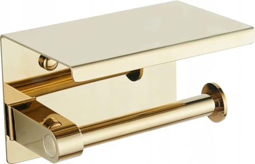 Mexen 701197-50, Papierhalter mit Ablage, Golden von Mexen