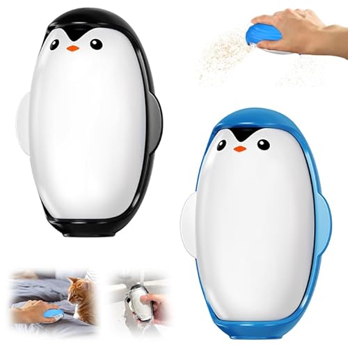Mexgcom 2 Stück Fusselrolle Wiederverwendbar Waschbarer, Pinguinform Mini Lint Roller Entfussler Tragbarer Klebriger Haarrollerball für Kleidung Fusselentferner, Haustier Haar, Reisen, Haus Mexgcom 2 Stück Fusselrolle Wiederverwendbar Waschbarer, Pinguinform Mini Lint Roller Entfussler Tragbarer Klebriger Haarrollerball für Kleidung Fusselentferner, Haustier Haar, Reisen, Haus von Mexgcom