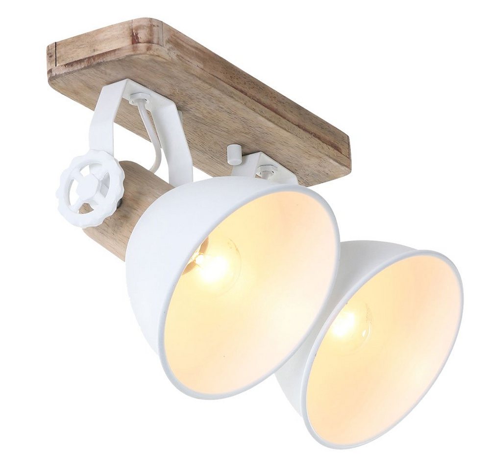 Steinhauer LIGHTING LED Deckenleuchte, Leuchtmittel nicht inklusive, VINTAGE Decken Lampe Ess Zimmer Strahler Holz Beleuchtung schwenkbar von Steinhauer LIGHTING