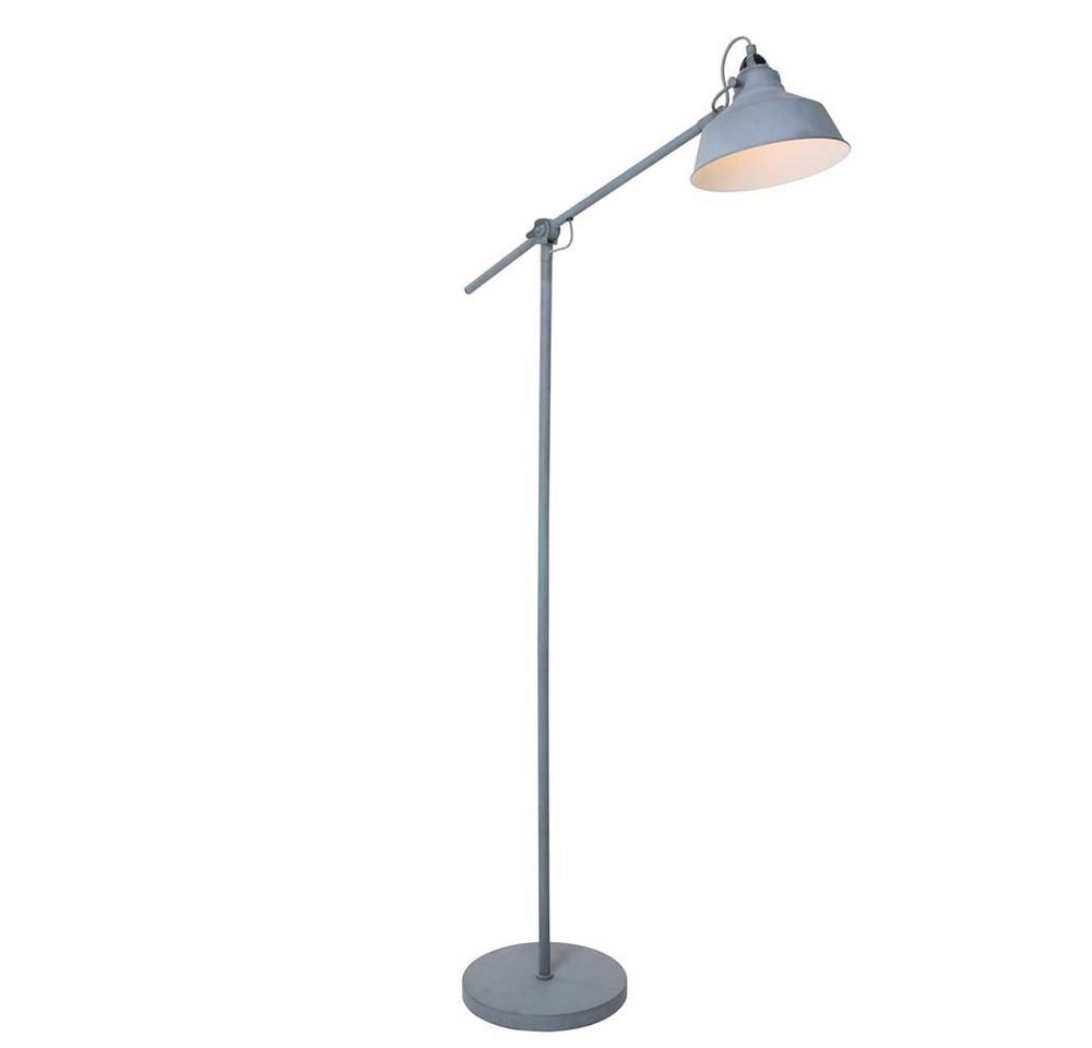 Steinhauer LIGHTING LED Leselampe, Stehleuchte Stehlampe Standleuchte Höhenverstellbar Metall grau weiß von Steinhauer LIGHTING